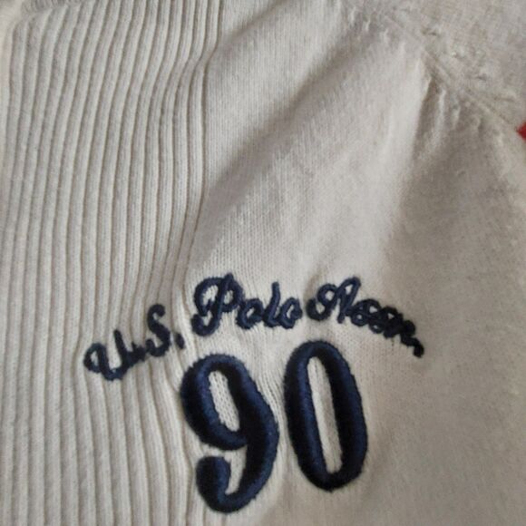 Vintage,Sweater Women XL,U.S.polo ASSN 1990,Full Zipper,short,cotton, Nylon,Span - Picture 10 of 10